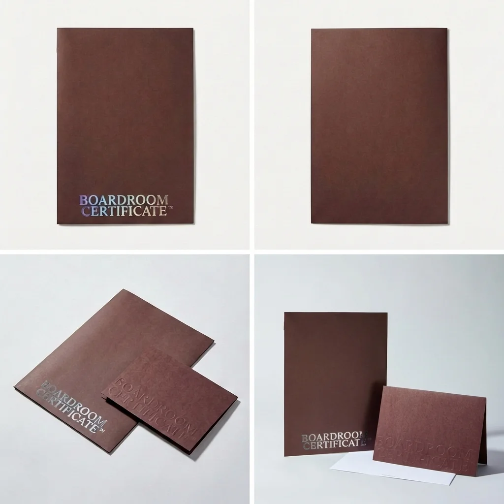 Burgundy Certificate Folders