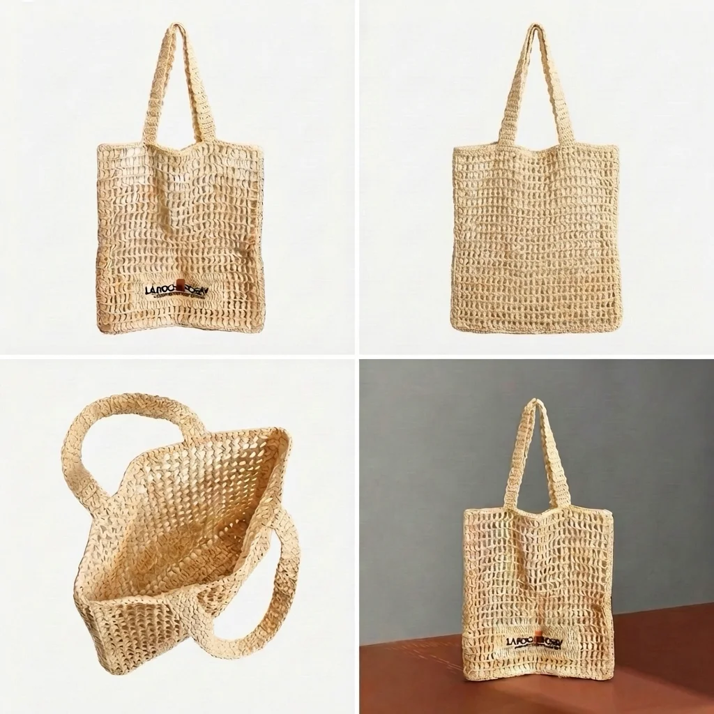 Natural Raffia Tote Bags